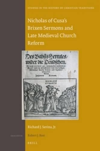 Cover image for Nicholas of Cusa's Brixen Sermons and Late Medieval Church Reform