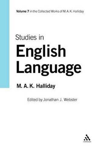 Cover image for Studies in English Language: Volume 7