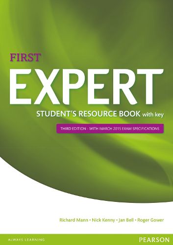 Cover image for Expert First 3rd Edition Student's Resource Book with Key