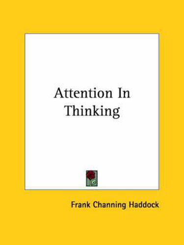 Cover image for Attention in Thinking