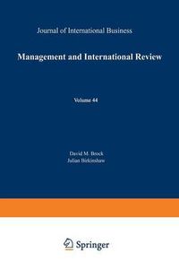 Cover image for Management and International Review