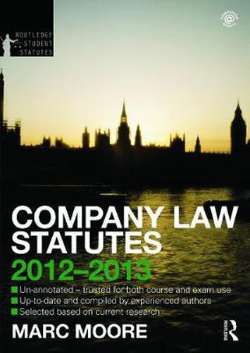 Cover image for Company Law Statutes 2012-2013