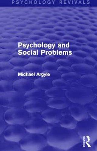 Cover image for Psychology and Social Problems