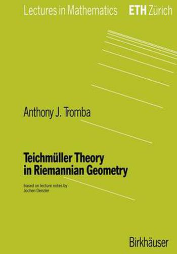 Cover image for Teichmuller Theory in Riemannian Geometry