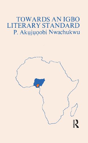 Cover image for Towards an Igbo Literary Standard