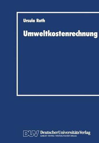 Cover image for Umweltkostenrechnung