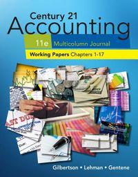 Cover image for Print Working Papers, Chapters 1-17 for Century 21 Accounting  Multicolumn Journal, 11th Edition