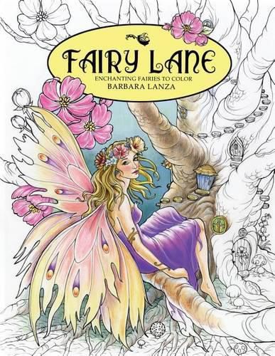 Cover image for Fairy Lane: Enchanting Fairies to Color