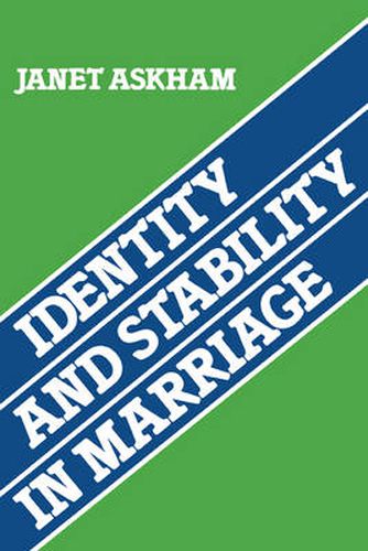 Cover image for Identity and Stability in Marriage