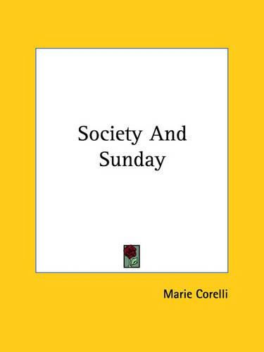 Cover image for Society and Sunday