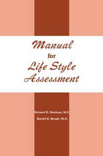 Cover image for Manual For Life Style Assessment