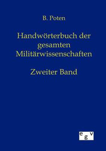 Cover image for Handwoerterbuch der gesamten Militarwissenschaften