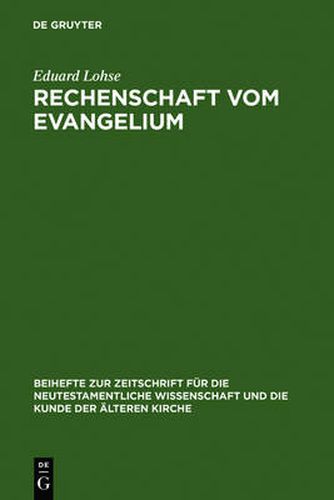 Cover image for Rechenschaft vom Evangelium