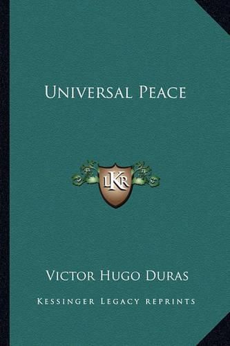 Cover image for Universal Peace