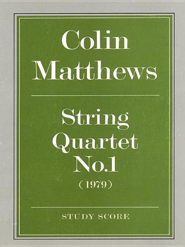 String Quartet No. 1: (Score)