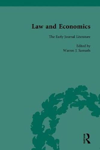 Cover image for Law and Economics: The Early Journal Literature