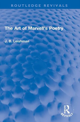 Cover image for The Art of Marvell's Poetry
