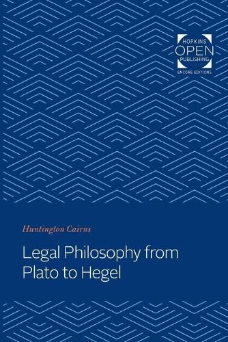 Cover image for Legal Philosophy from Plato to Hegel