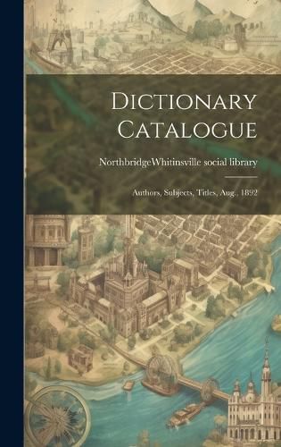 Cover image for Dictionary Catalogue