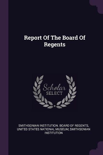 Cover image for Report Of The Board Of Regents