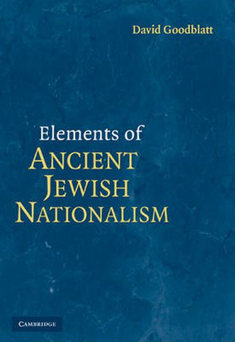 Cover image for Elements of Ancient Jewish Nationalism