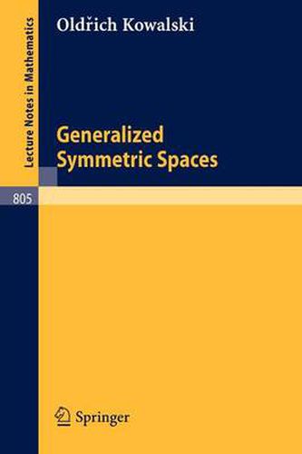 Cover image for Generalized Symmetric Spaces