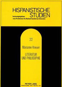 Cover image for Literatur Und Philosophie: Ihr Verhaeltnis Bei Ernesto Sabato