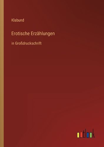 Cover image for Erotische Erzaehlungen