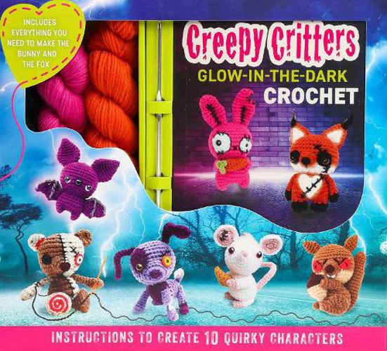 Cover image for Creepy Critters Glow-in-the-Dark Crochet
