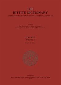 Cover image for Hittite Dictionary of the Oriental Institute of the University of Chicago. Volume S, Fasc 4