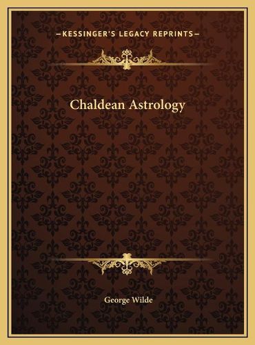 Cover image for Chaldean Astrology