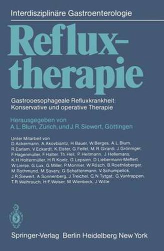 Cover image for Refluxtherapie: Gastrooesophageale Refluxkrankheit: Konservative und operative Therapie