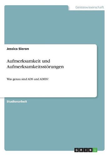 Cover image for Aufmerksamkeit und Aufmerksamkeitsstoerungen