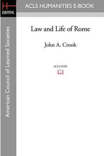 Cover image for Law and Life of Rome