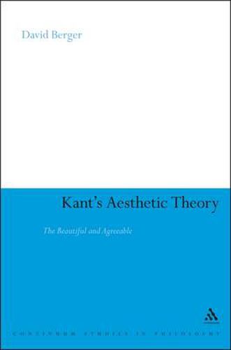 Cover image for Kant's Aesthetic Theory: The Beautiful and Agreeable