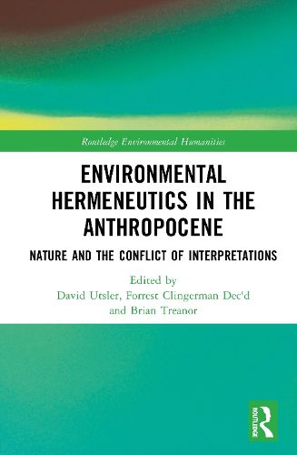 Cover image for Environmental Hermeneutics in the Anthropocene