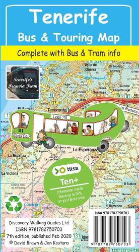 Cover image for Tenerife Bus & Touring Map