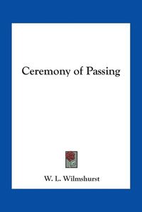 Cover image for Ceremony of Passing