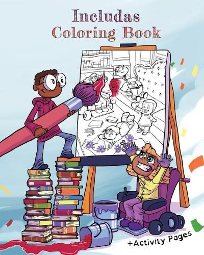 Cover image for Includas Coloring Book: With Disability Inclusive Activity Pages