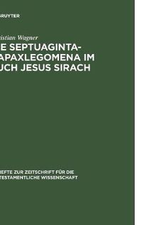 Cover image for Die Septuaginta-Hapaxlegomena im Buch Jesus Sirach