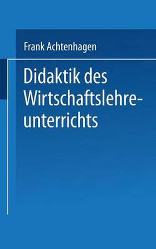 Cover image for Didaktik Des Wirtschaftslehreunterrichts