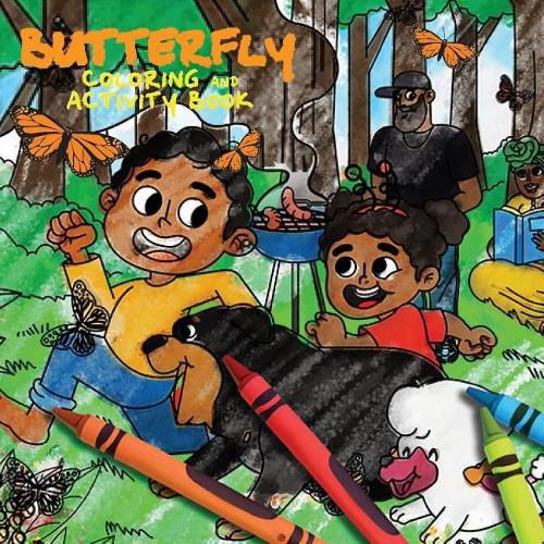 Cover image for Butterfly Coloring & Activity Book: Papi and Caesar