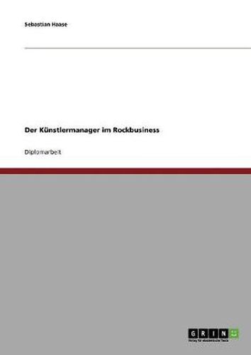 Cover image for Der Kunstlermanager im Rockbusiness