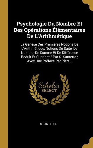 Cover image for Psychologie Du Nombre Et Des Operations Elementaires De L'Arithmetique