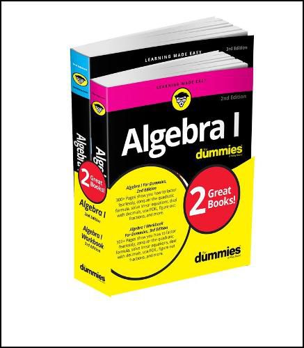 Cover image for Algebra I For Dummies Book + Workbook Bundle, 3rd Edition