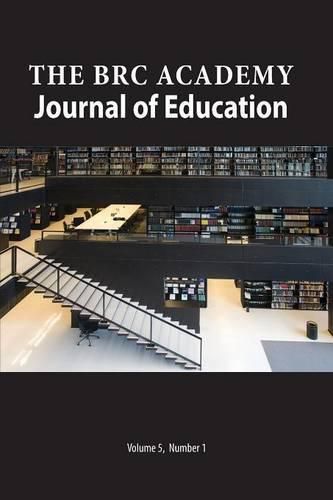 Cover image for The BRC Academy Journal of Education Volume 5 Number 1