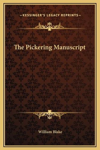 Cover image for The Pickering Manuscript