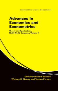 Cover image for Advances in Economics and Econometrics: Volume 2: Theory and Applications, Ninth World Congress