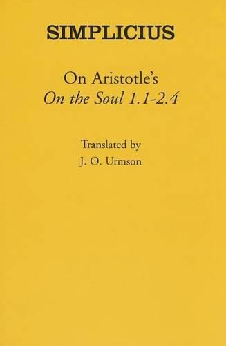 Cover image for On Aristotle's   on the Soul 1.1-2.4