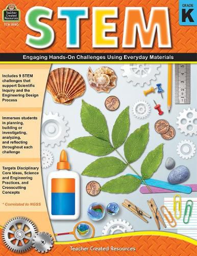 Cover image for Stem: Engaging Hands-On Challenges Using Everyday Materials (Gr. K)